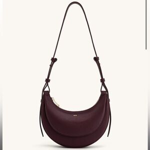 JW PEI Burgundy Vegan Leather Sharon Crossbody Bag